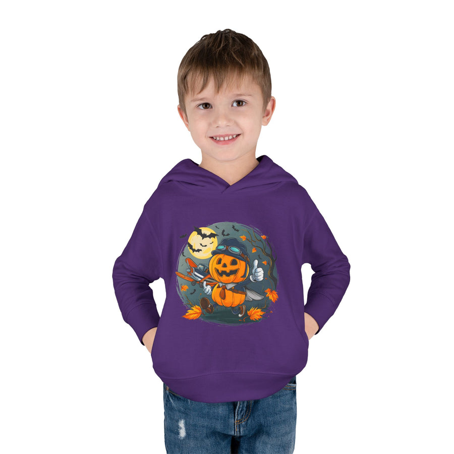 Funny Pumpkin Toddler Hoodie for Halloween