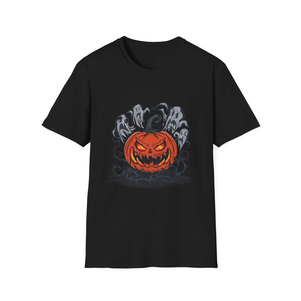 Scary Pumpkin Halloween T-Shirt