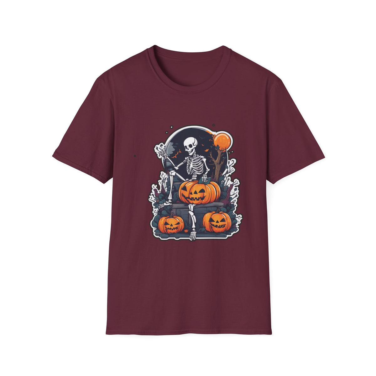 Scary Pumpkin Vintage Halloween T-Shirt