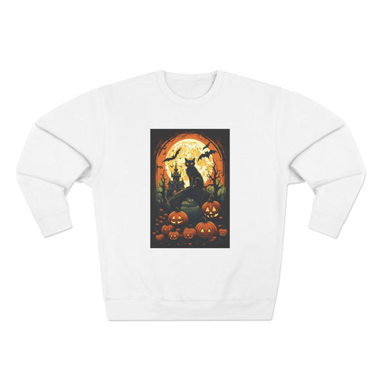 Cute Vintage Pumpkin Halloween Crewneck Sweatshirt