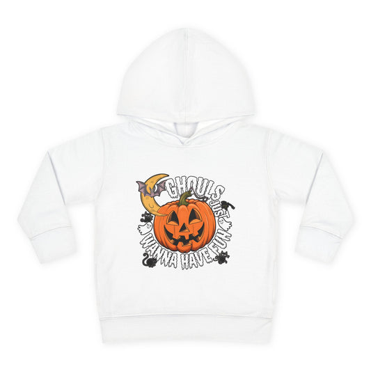 Cute Scary Pumpkin Toddler Hoodie for Halloween