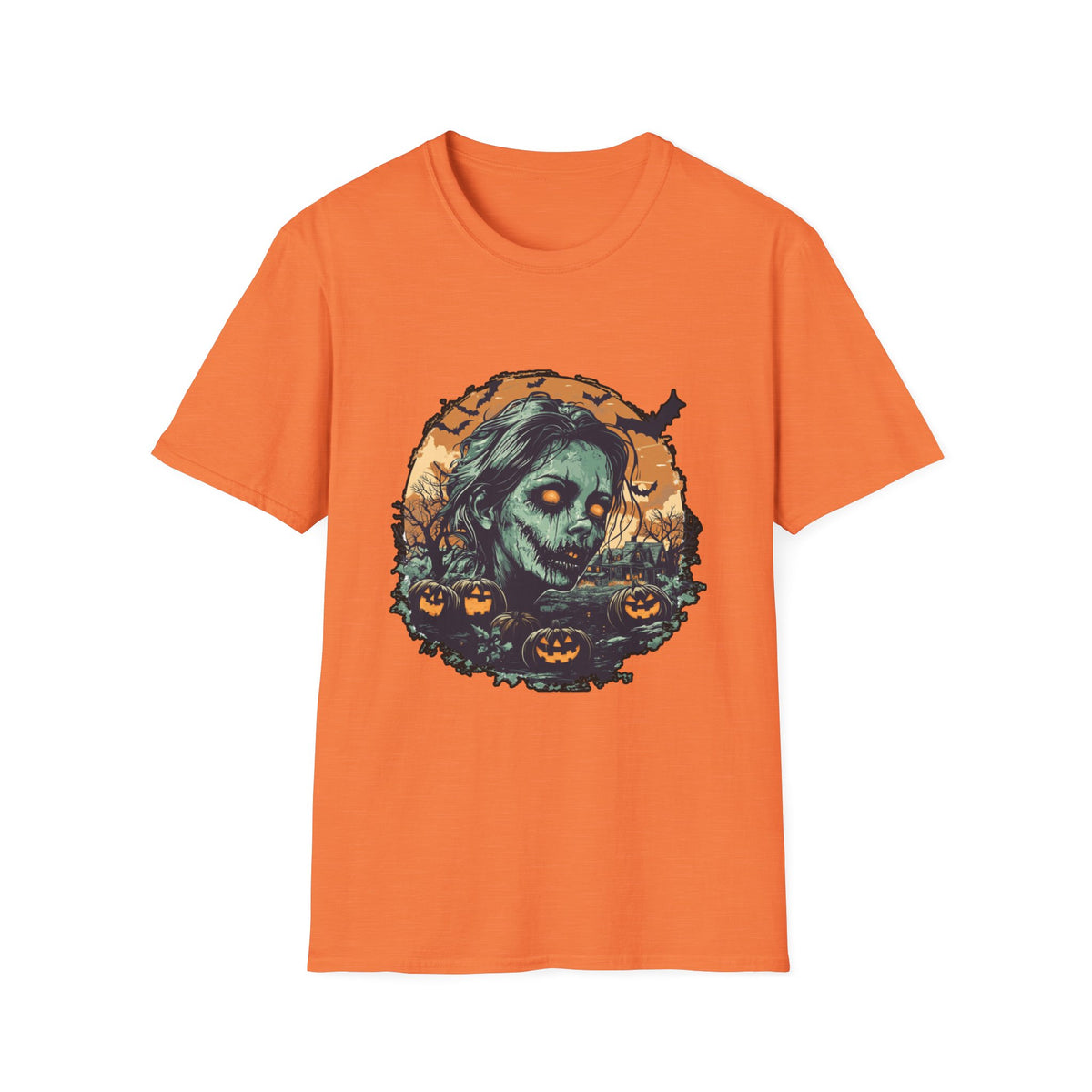 Scary Pumpkin Vintage Halloween T-Shirt