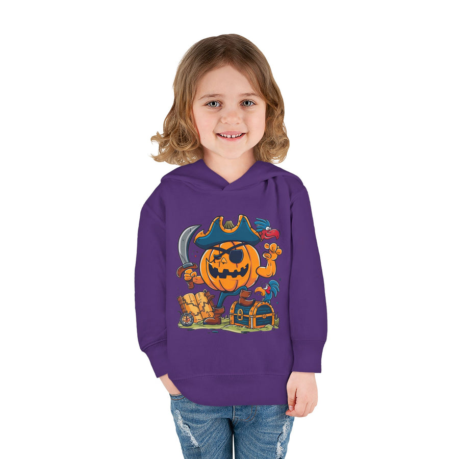Cute Pirate Pumpkin Toddler Hoodie for Halloween