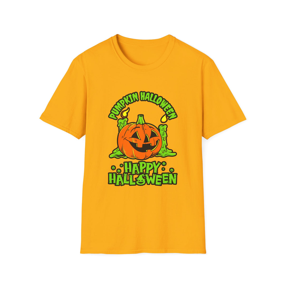 Scary Pumpkin Vintage Halloween T-Shirt