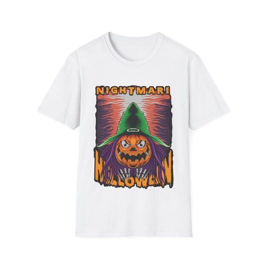 Pumpkin Halloween Graphic T-Shirt with Scary Vintage Design
