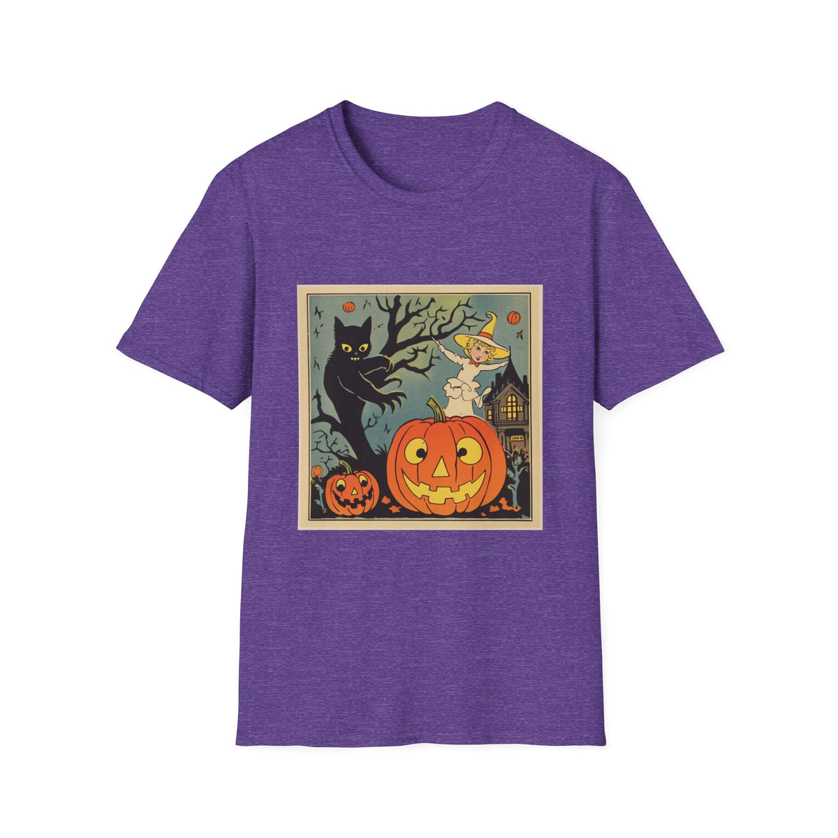 Vintage Ghost and Pumpkin Halloween T-Shirt