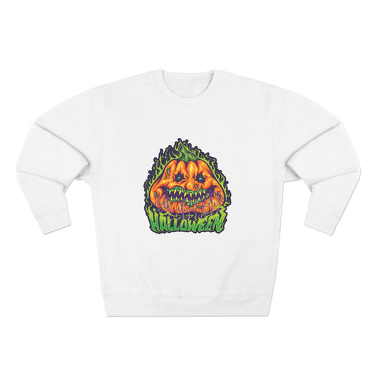 Pumpkin Scary Crewneck Sweatshirt for Halloween