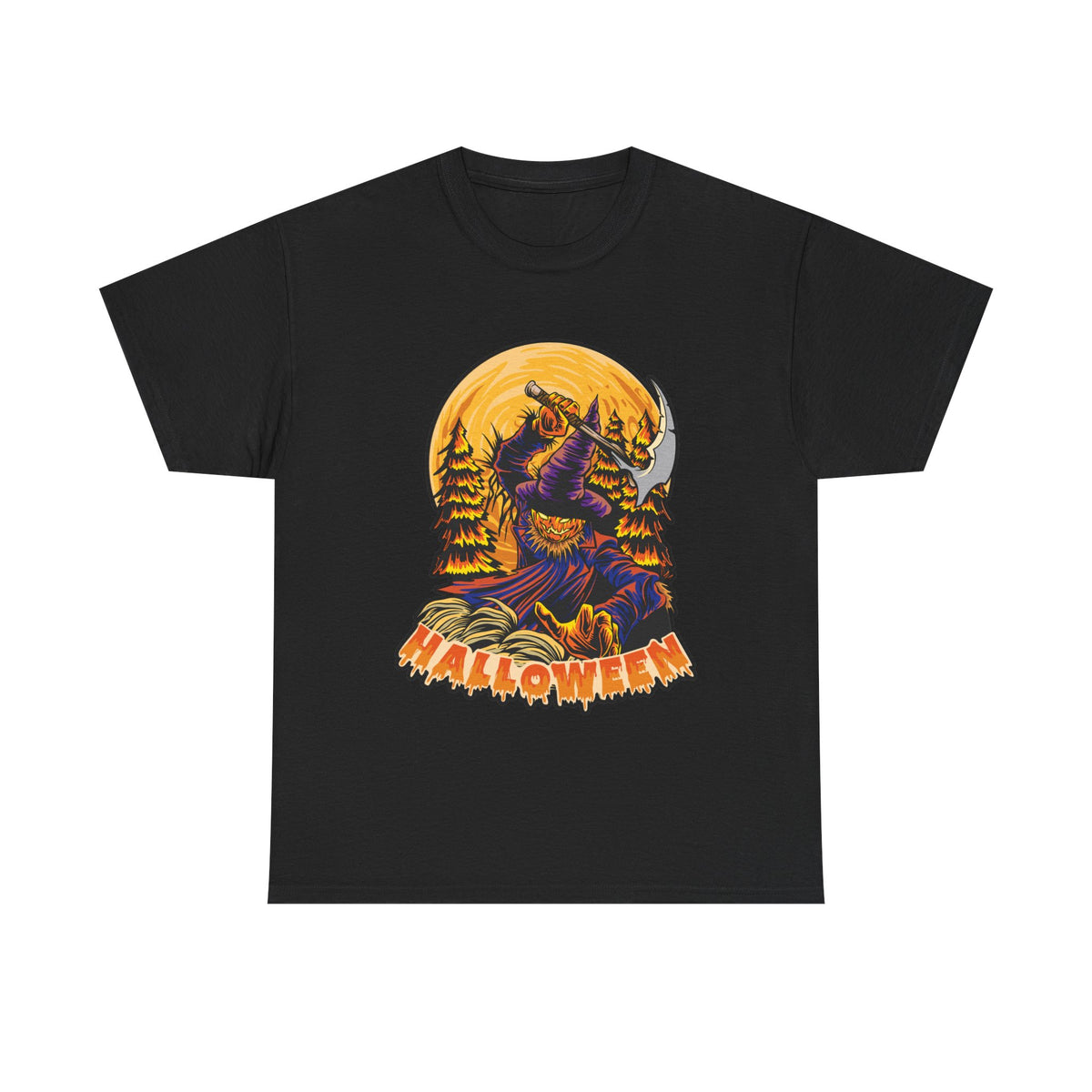 Scary Pumpkin Unisex Hoodie for Halloween