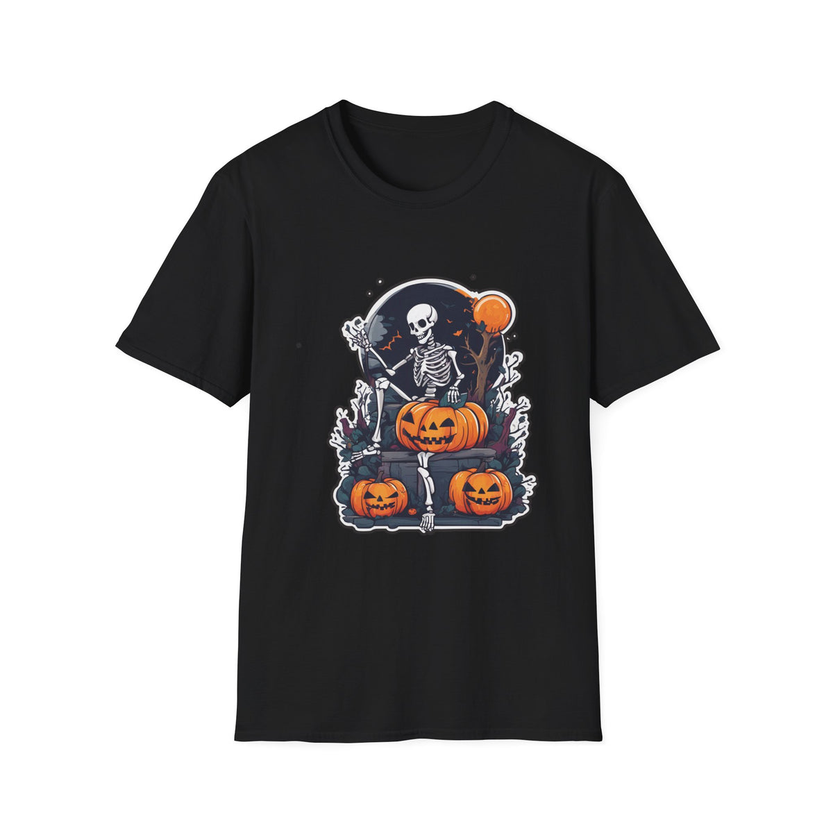 Scary Pumpkin Vintage Halloween T-Shirt
