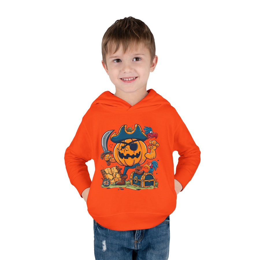 Cute Pirate Pumpkin Toddler Hoodie for Halloween