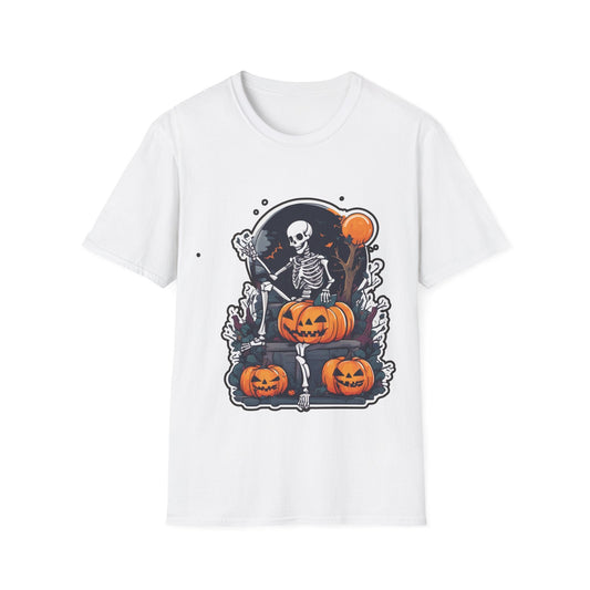 Scary Vintage Pumpkin Halloween T-Shirt