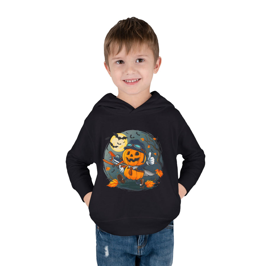 Funny Pumpkin Toddler Hoodie for Halloween