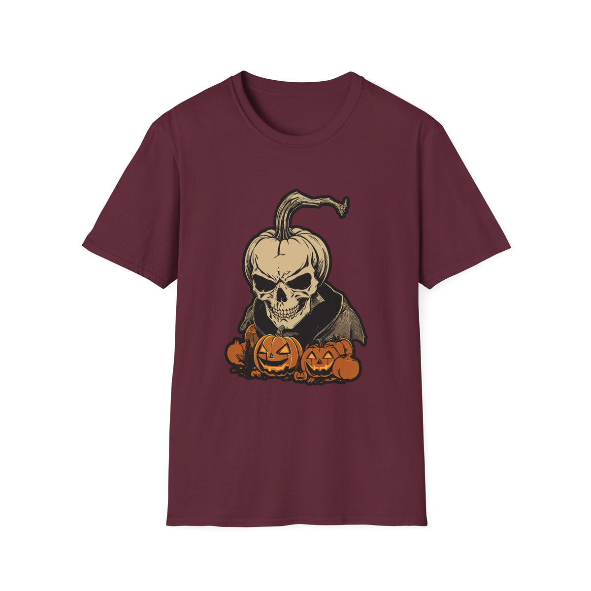 Scary Pumpkin Vintage Halloween T-Shirt