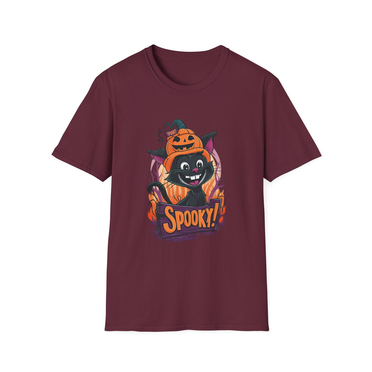Cute Cat Pumpkin Halloween T-Shirt