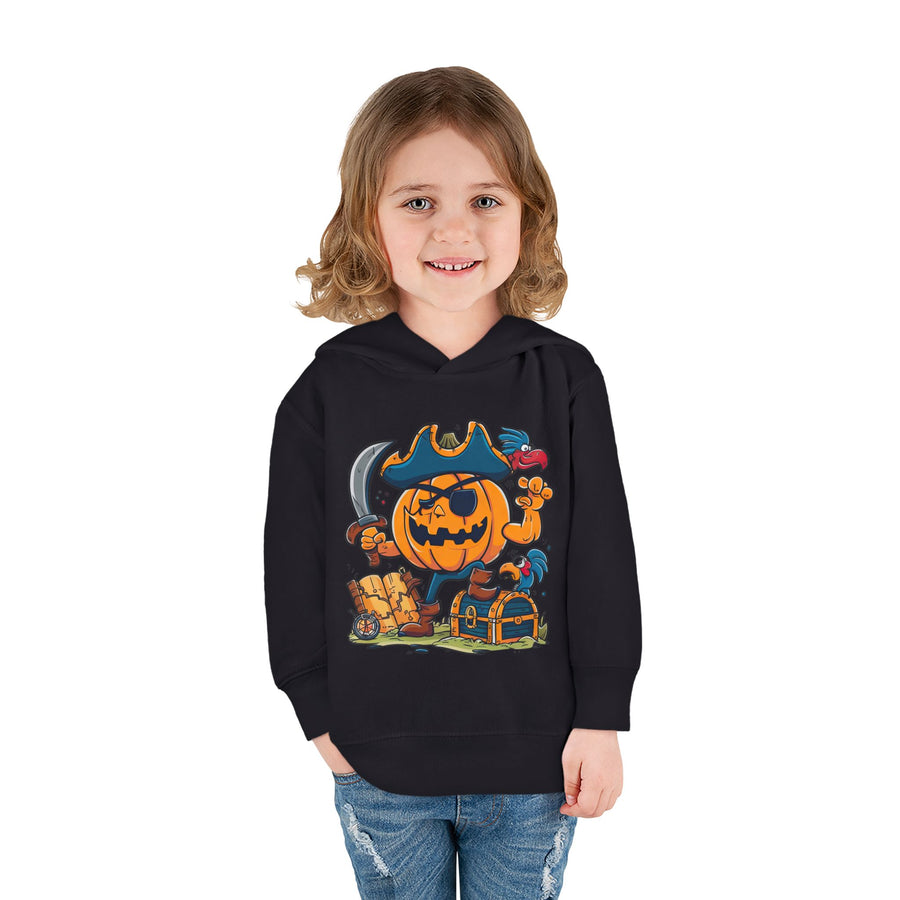 Cute Pirate Pumpkin Toddler Hoodie for Halloween