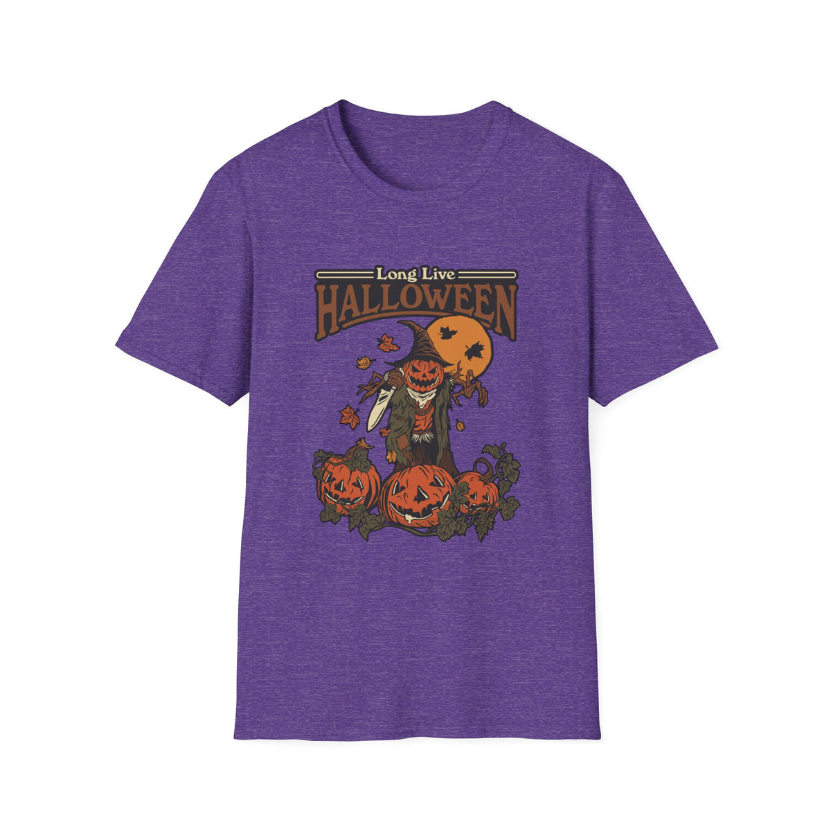 Scary Pumpkin Vintage Halloween T-Shirt
