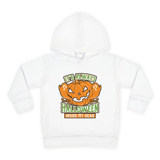 Funny Pumpkin Toddler Hoodie for Cute Halloween Celebrations