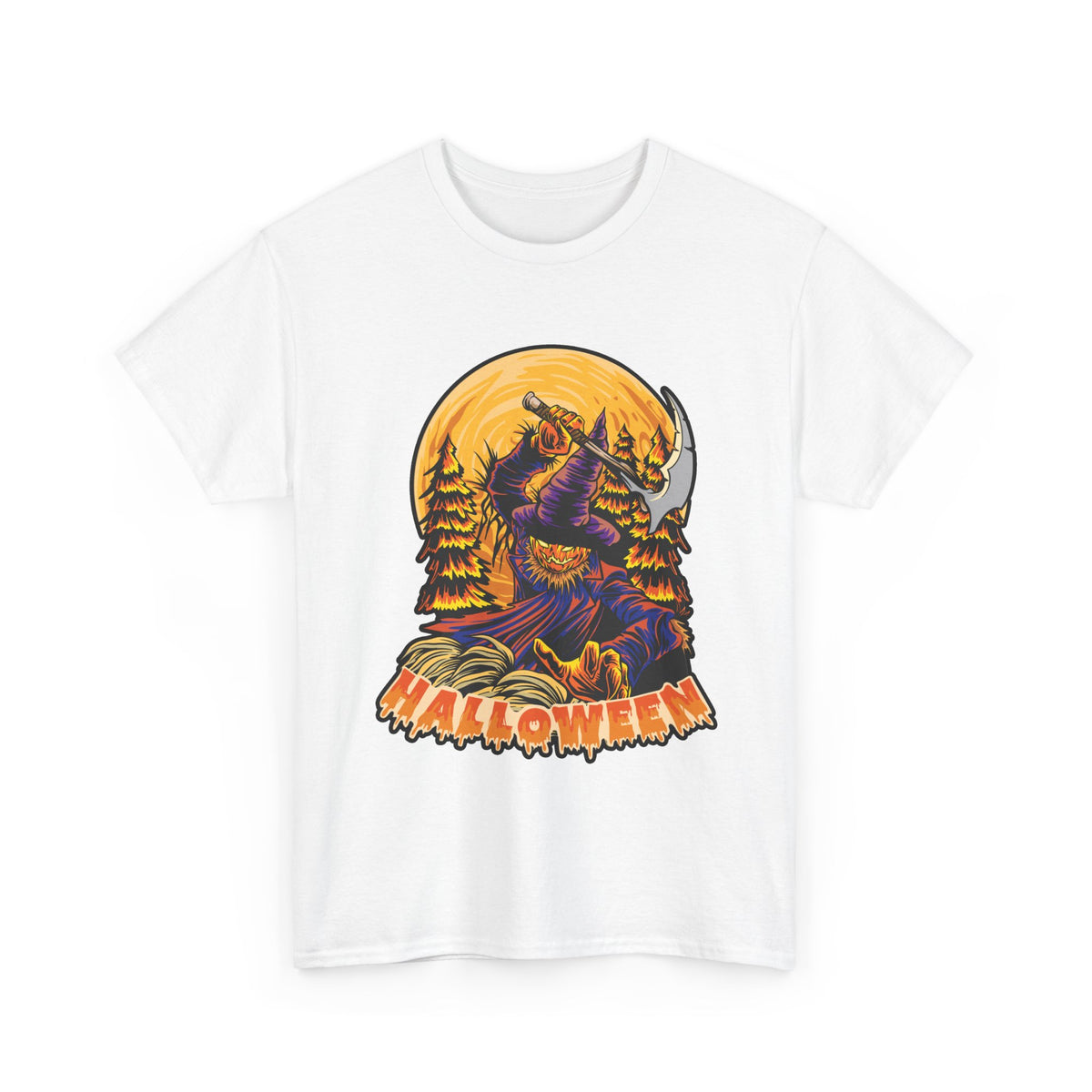 Scary Pumpkin Unisex Hoodie for Halloween
