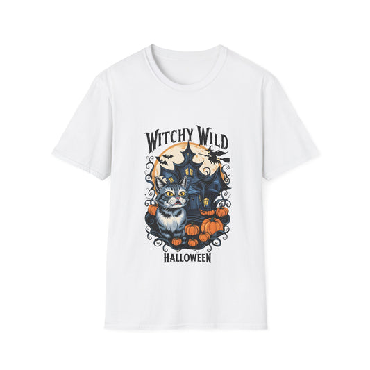 Cute Cat Pumpkin Halloween T-Shirt