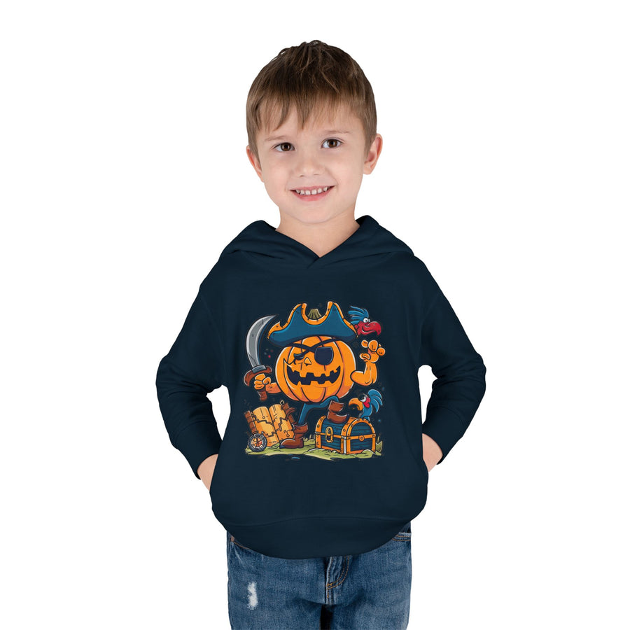 Cute Pirate Pumpkin Toddler Hoodie for Halloween