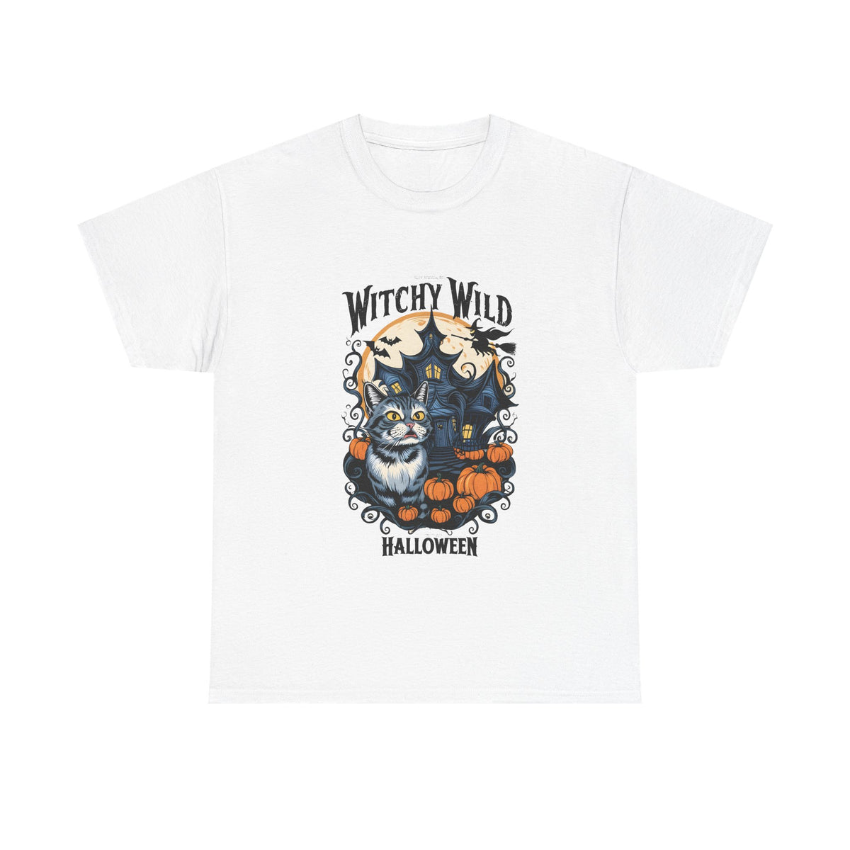 Cute Cat Pumpkin Halloween T-Shirt