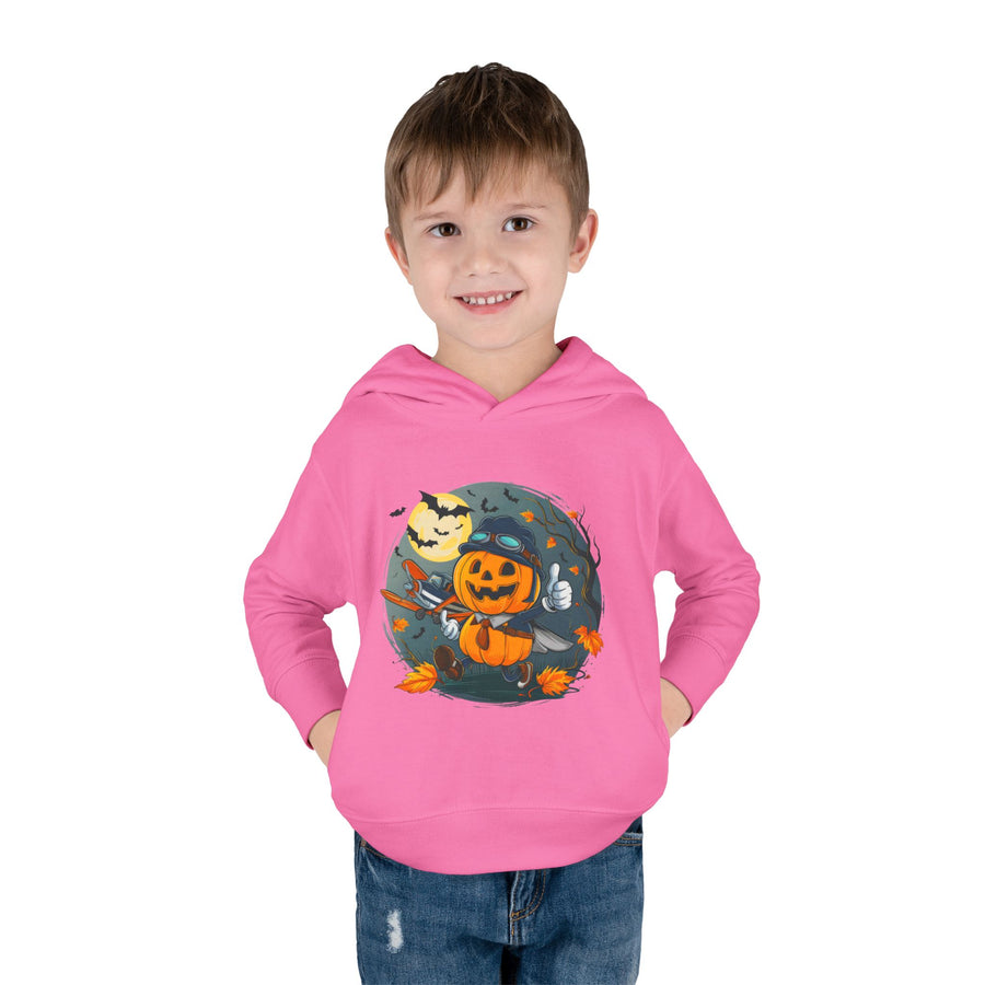 Funny Pumpkin Toddler Hoodie for Halloween