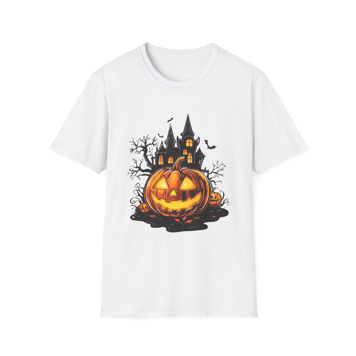 Scary Pumpkin Vintage Halloween T-Shirt
