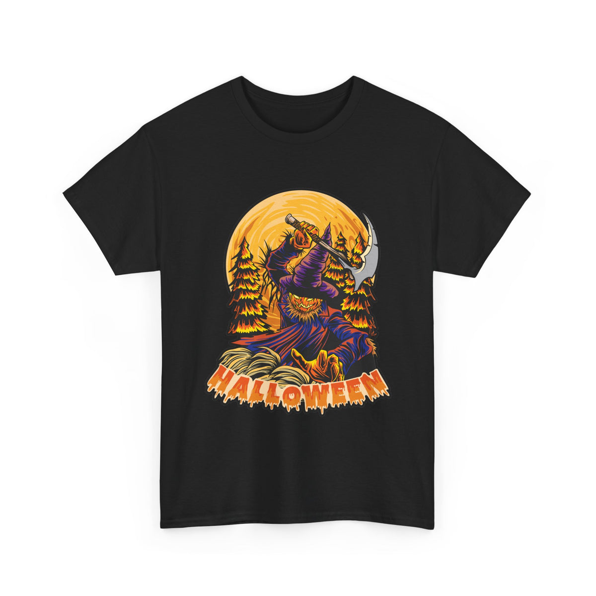Scary Pumpkin Unisex Hoodie for Halloween