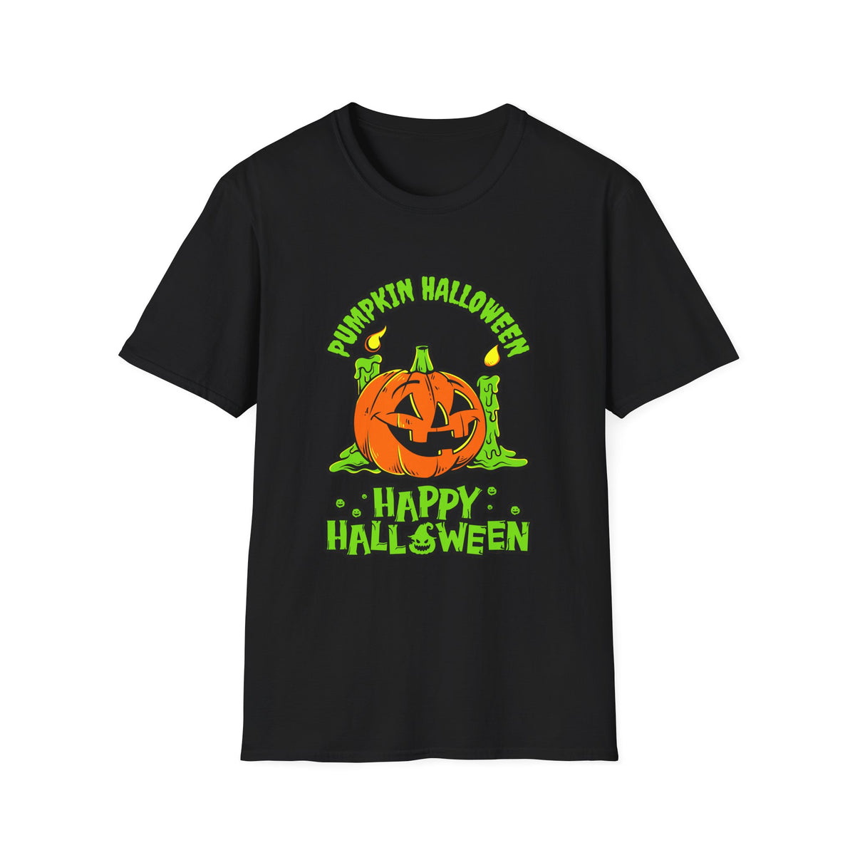 Scary Pumpkin Vintage Halloween T-Shirt