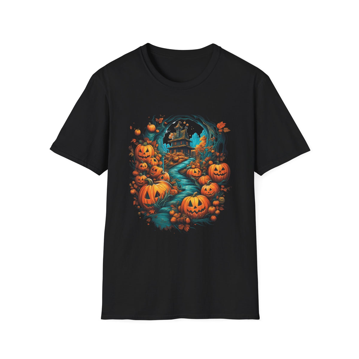 Scary Pumpkin Vintage Halloween T-Shirt