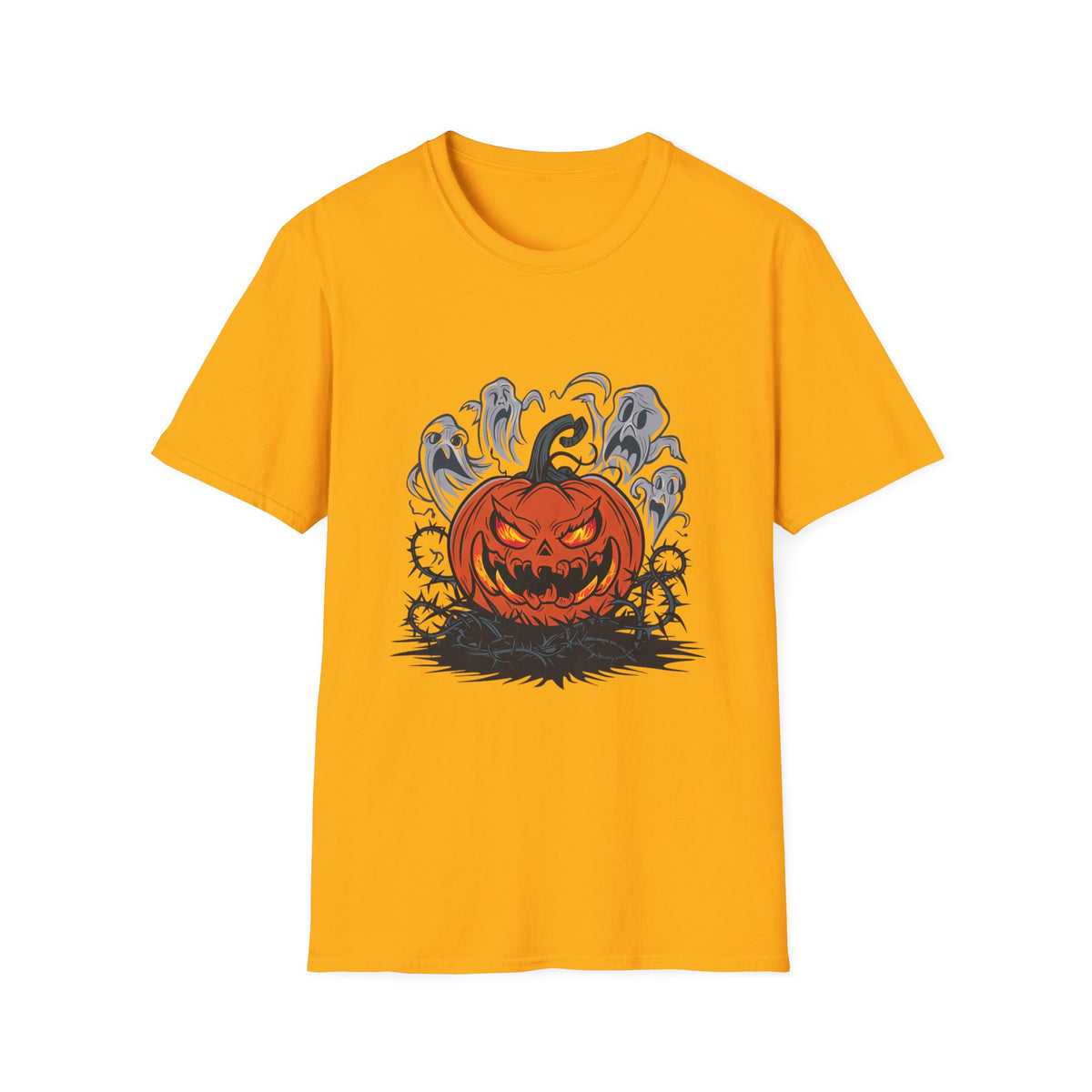 Scary Pumpkin Halloween T-Shirt