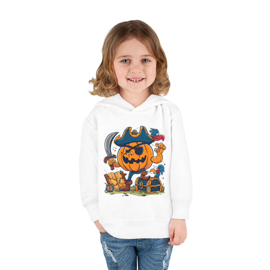Cute Pirate Pumpkin Toddler Hoodie for Halloween
