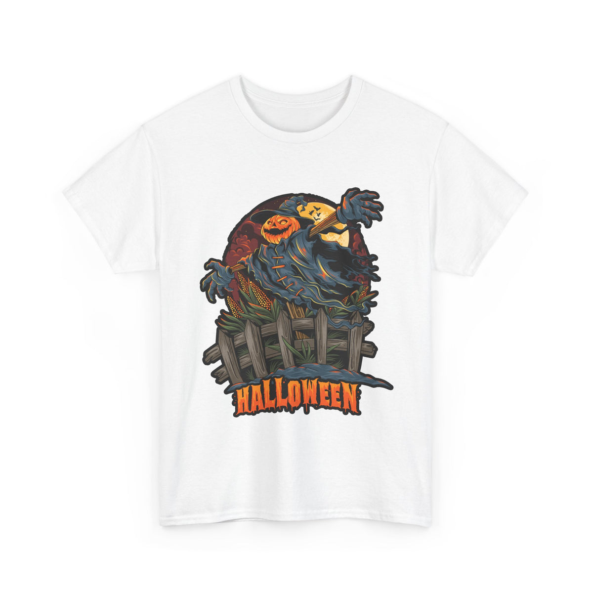 Scary Pumpkin Unisex Hoodie for Halloween Fun