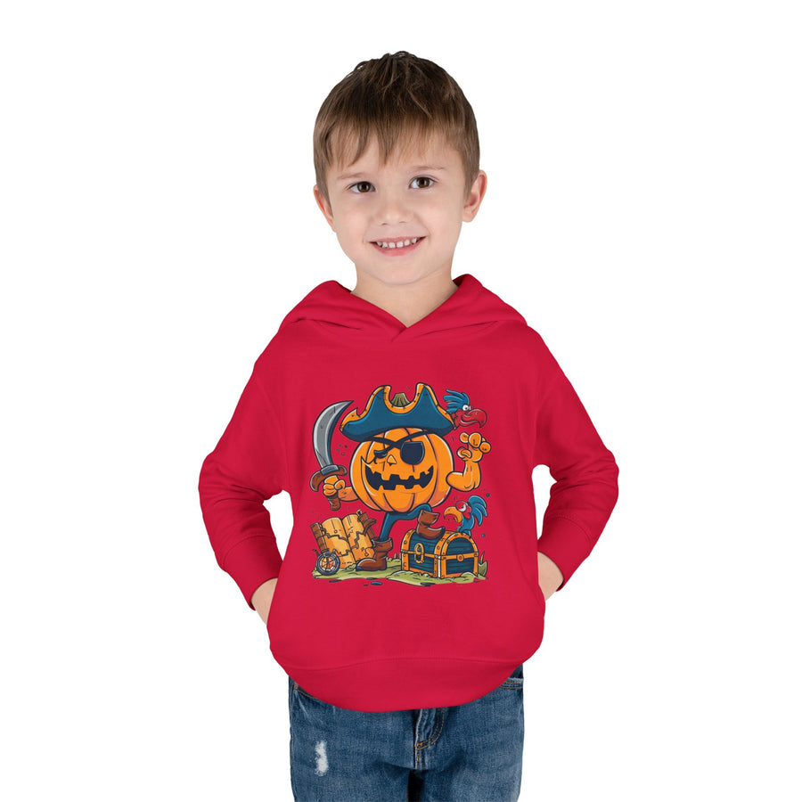 Cute Pirate Pumpkin Toddler Hoodie for Halloween