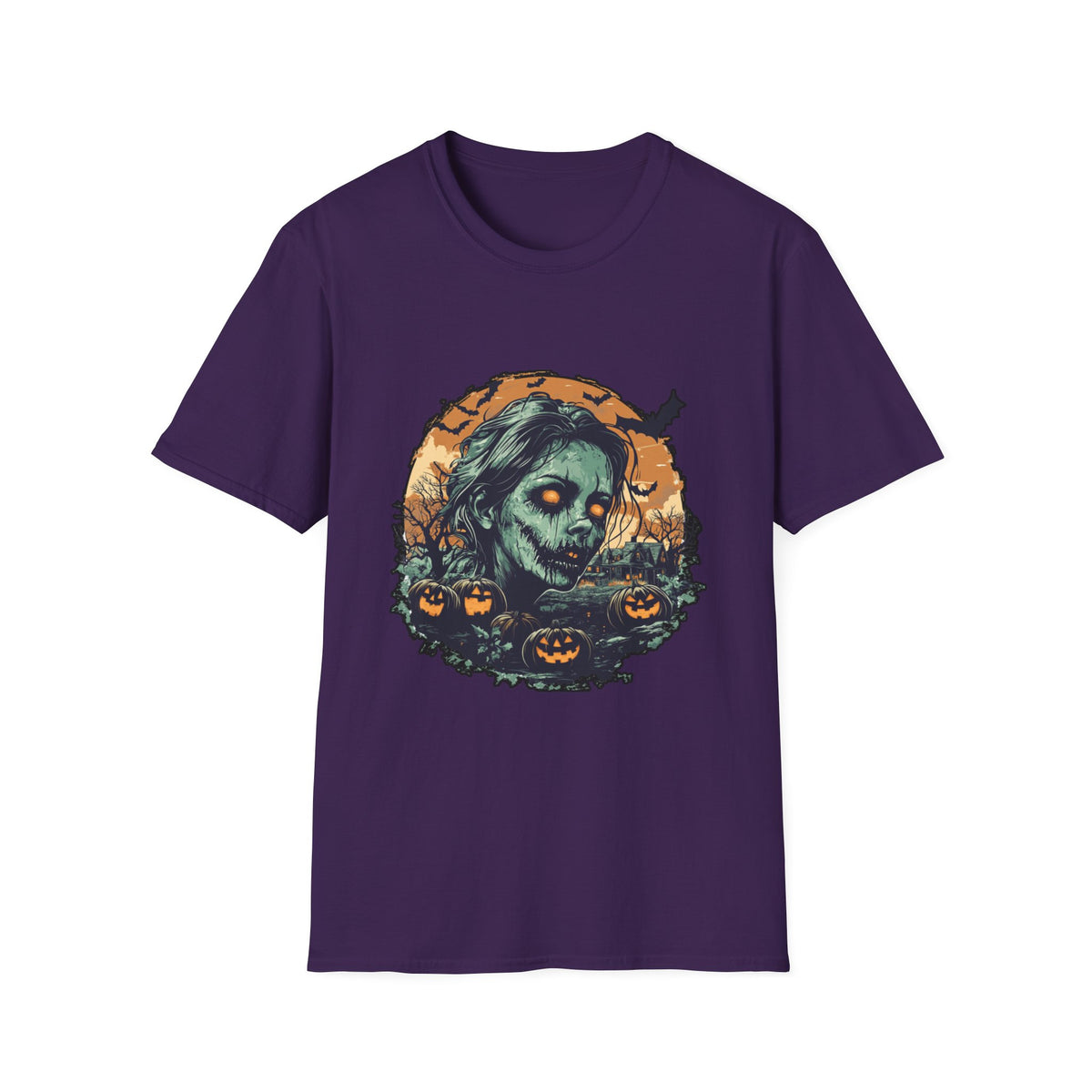 Scary Pumpkin Vintage Halloween T-Shirt