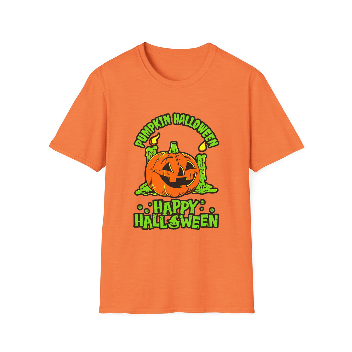 Scary Pumpkin Vintage Halloween T-Shirt