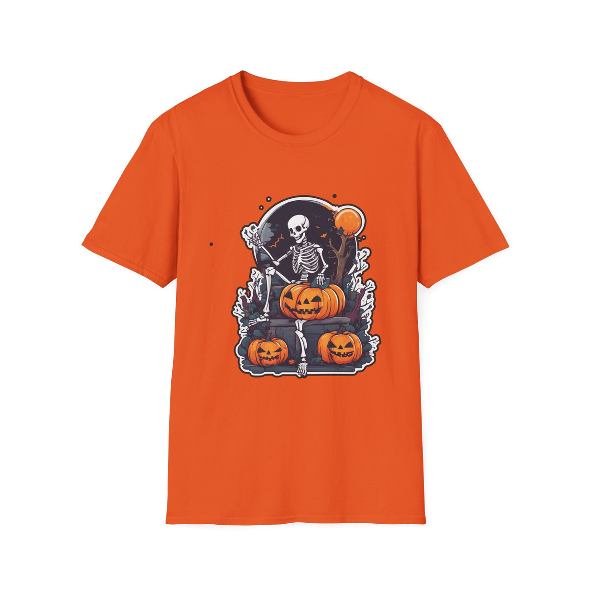 Scary Pumpkin Vintage Halloween T-Shirt