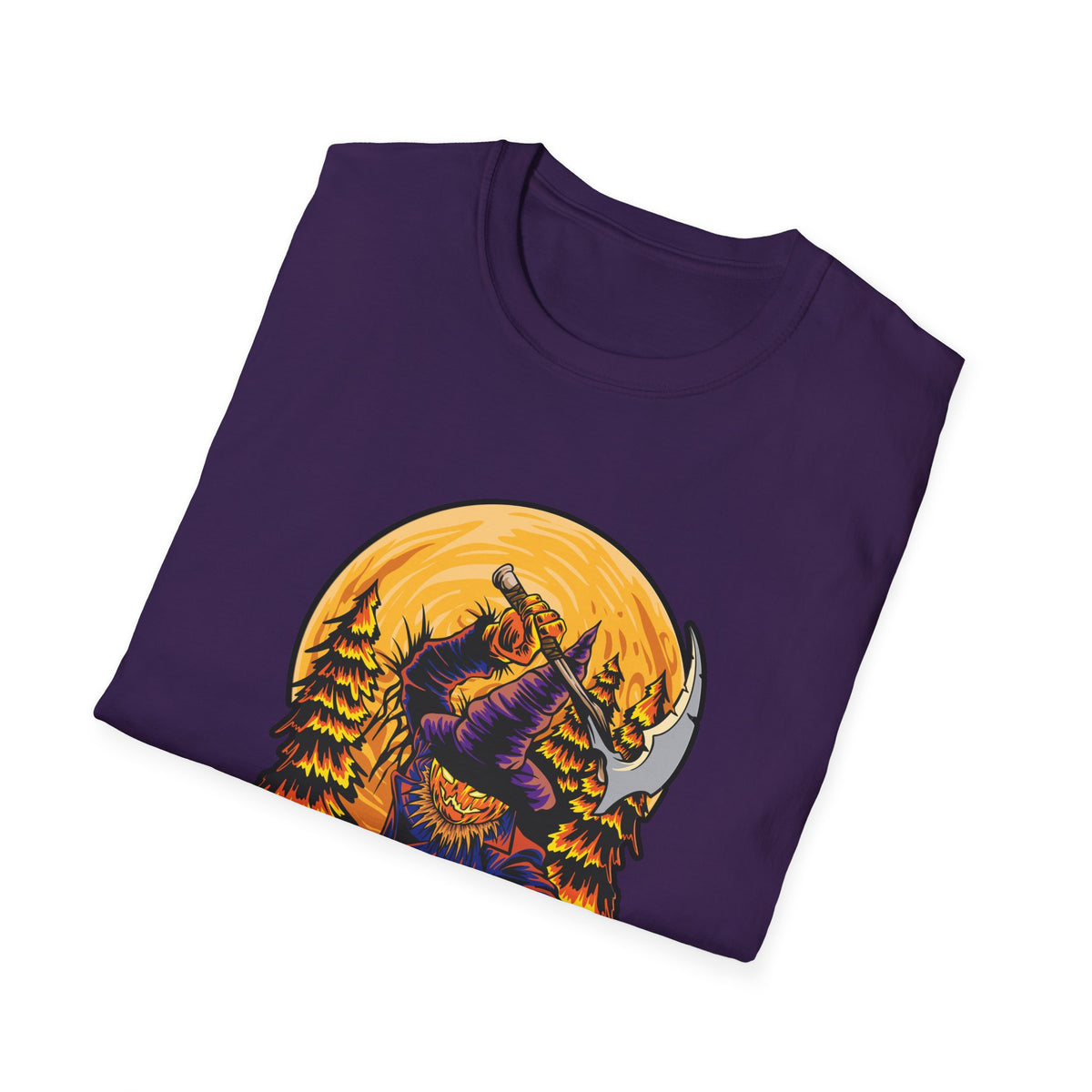 Scary Pumpkin Vintage Halloween T-Shirt