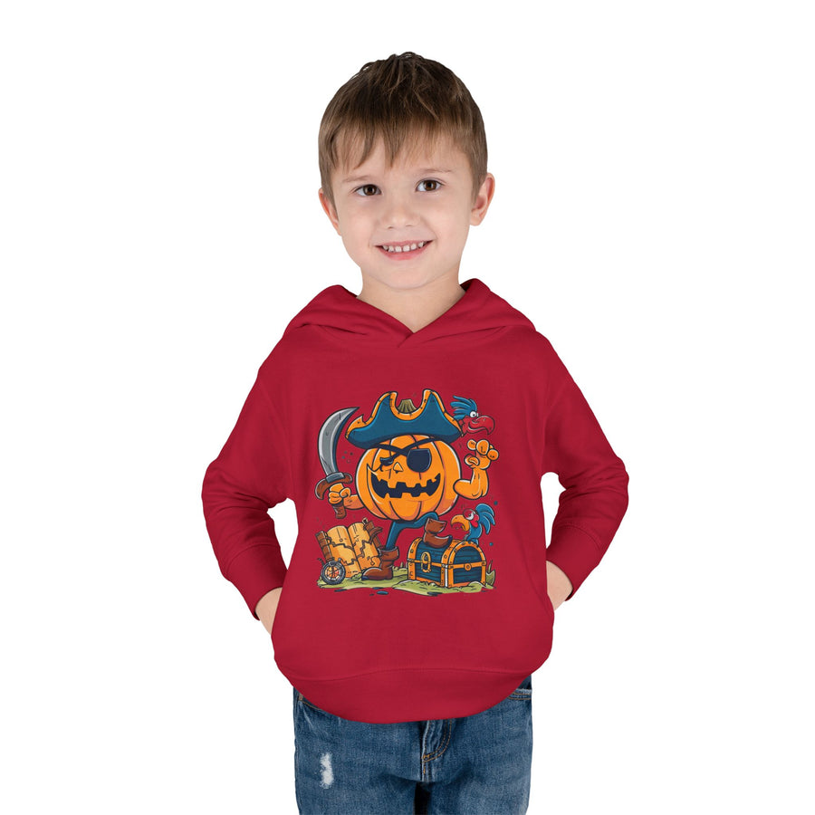 Cute Pirate Pumpkin Toddler Hoodie for Halloween