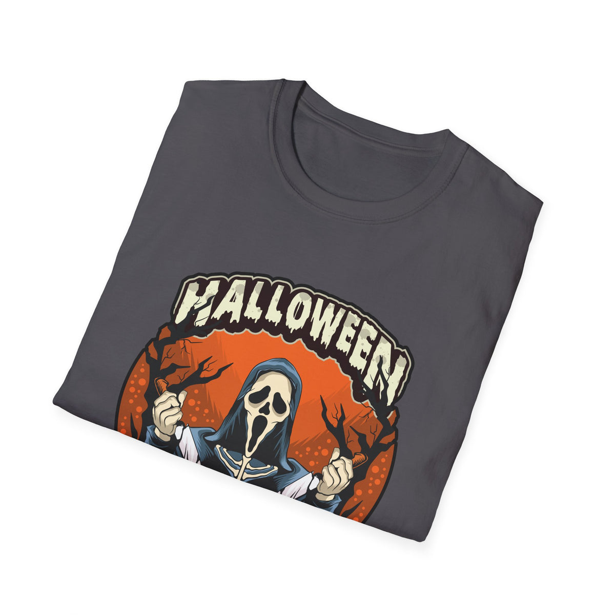 Scary Pumpkin Vintage Halloween T-Shirt for Creative Spirits
