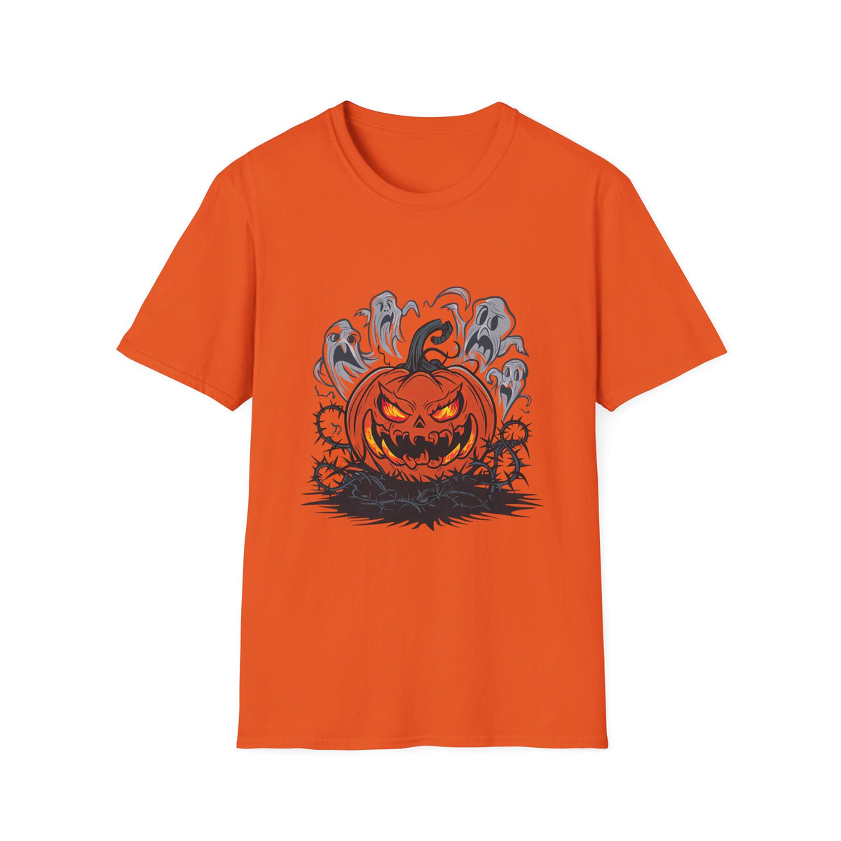 Scary Pumpkin Halloween T-Shirt
