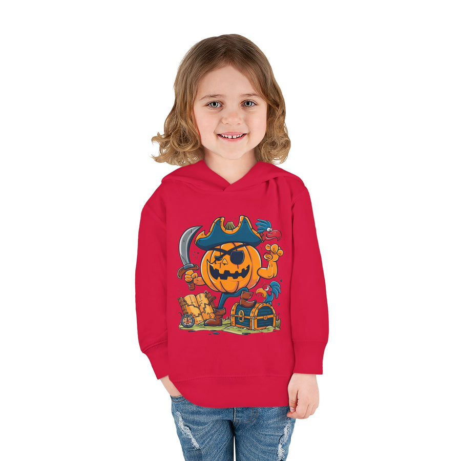 Cute Pirate Pumpkin Toddler Hoodie for Halloween