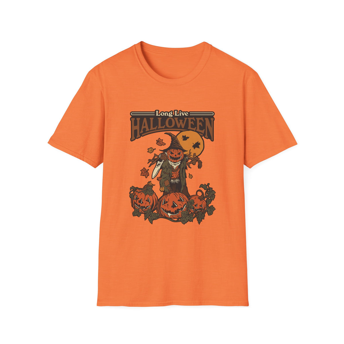 Scary Pumpkin Vintage Halloween T-Shirt