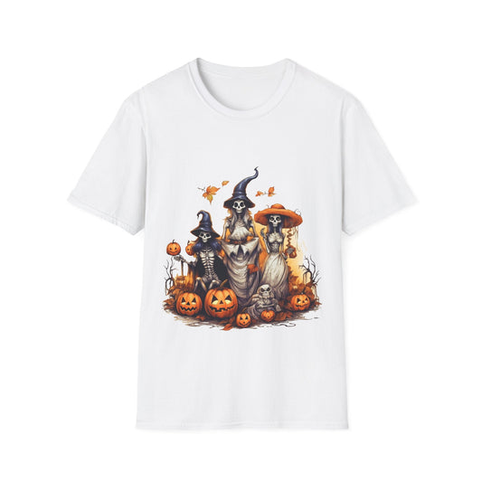 Scary Vintage Pumpkin Halloween Graphic T-Shirt