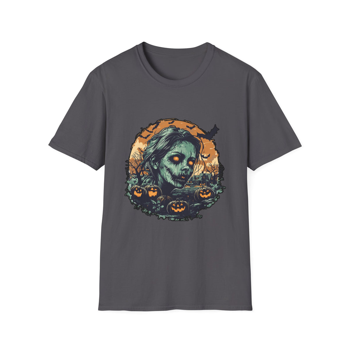 Scary Pumpkin Vintage Halloween T-Shirt