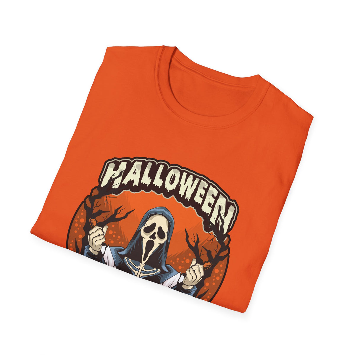 Scary Pumpkin Vintage Halloween T-Shirt for Creative Spirits
