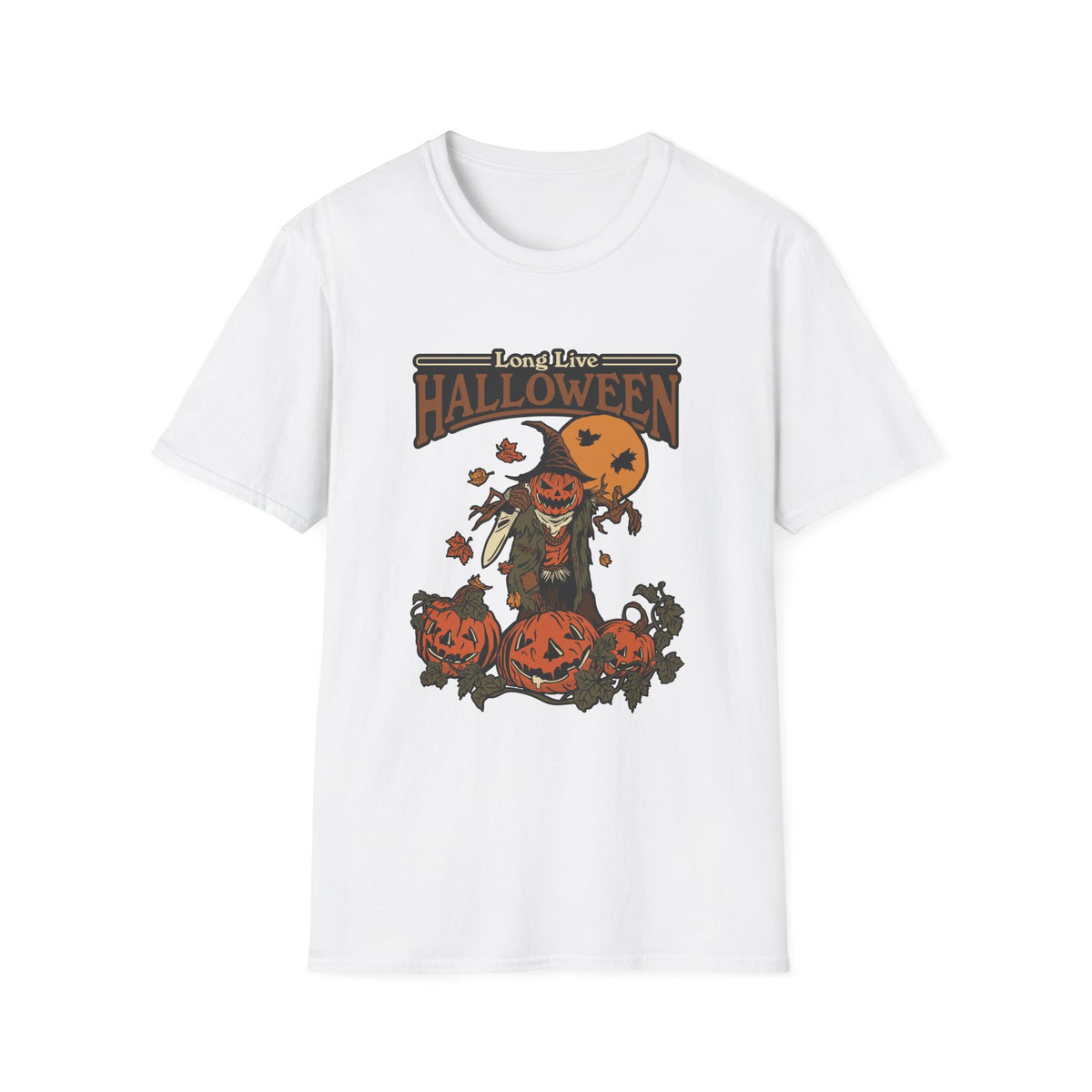 Scary Pumpkin Vintage Halloween T-Shirt