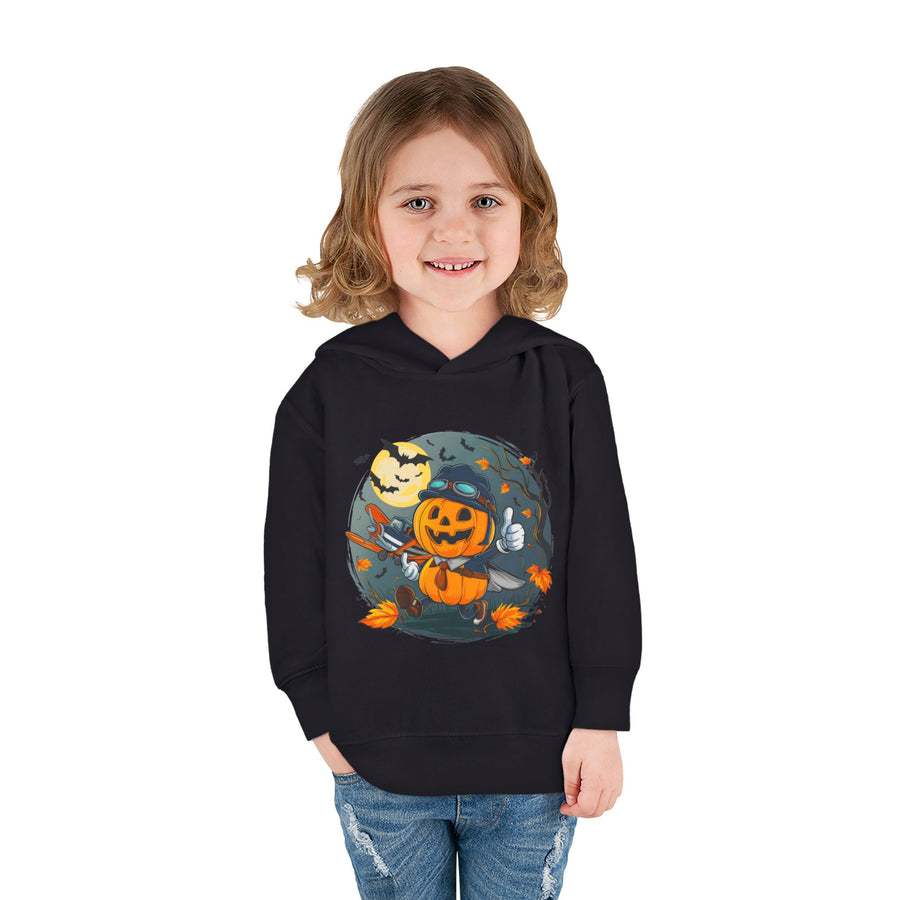 Funny Pumpkin Toddler Hoodie for Halloween