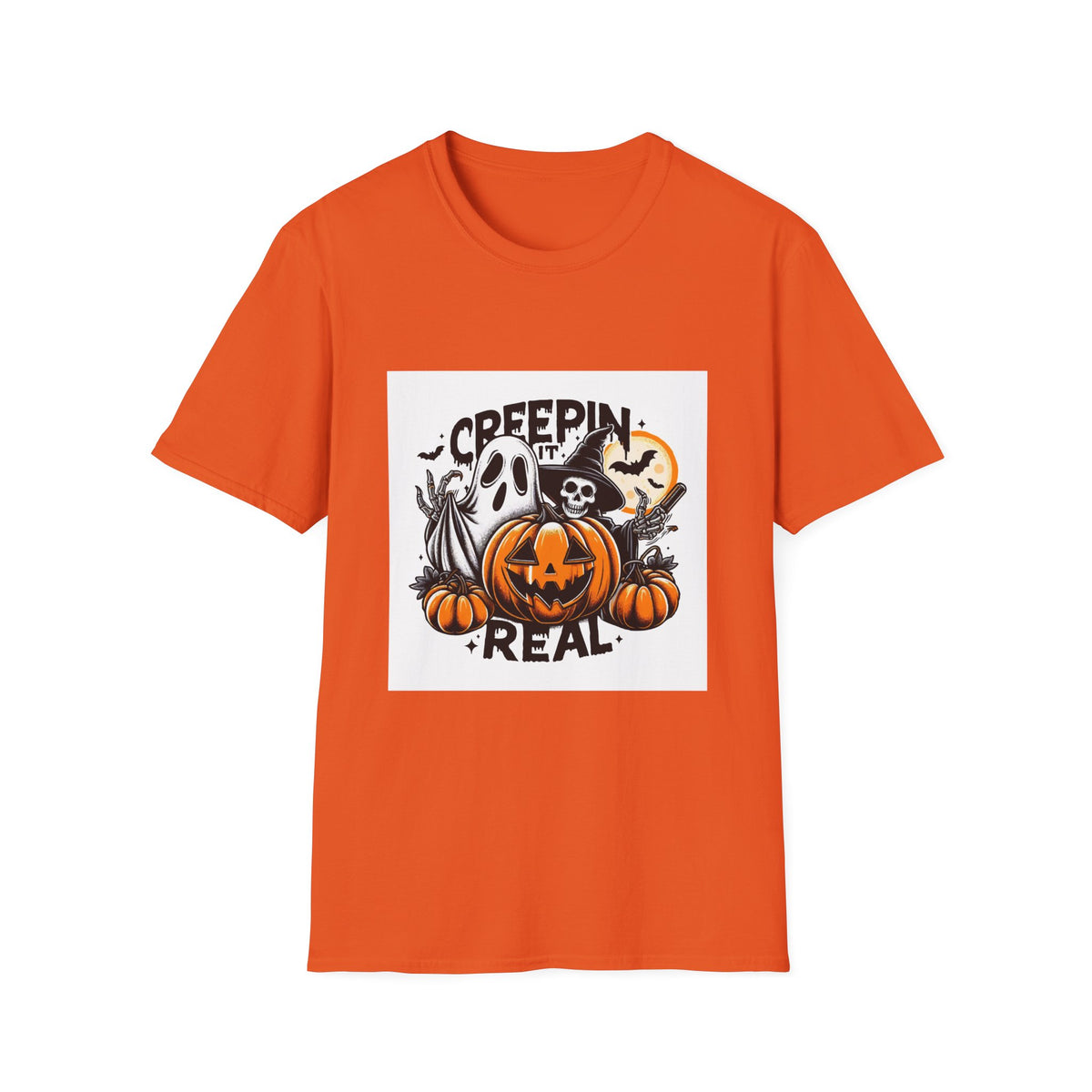 Scary Pumpkin Vintage Halloween T-Shirt