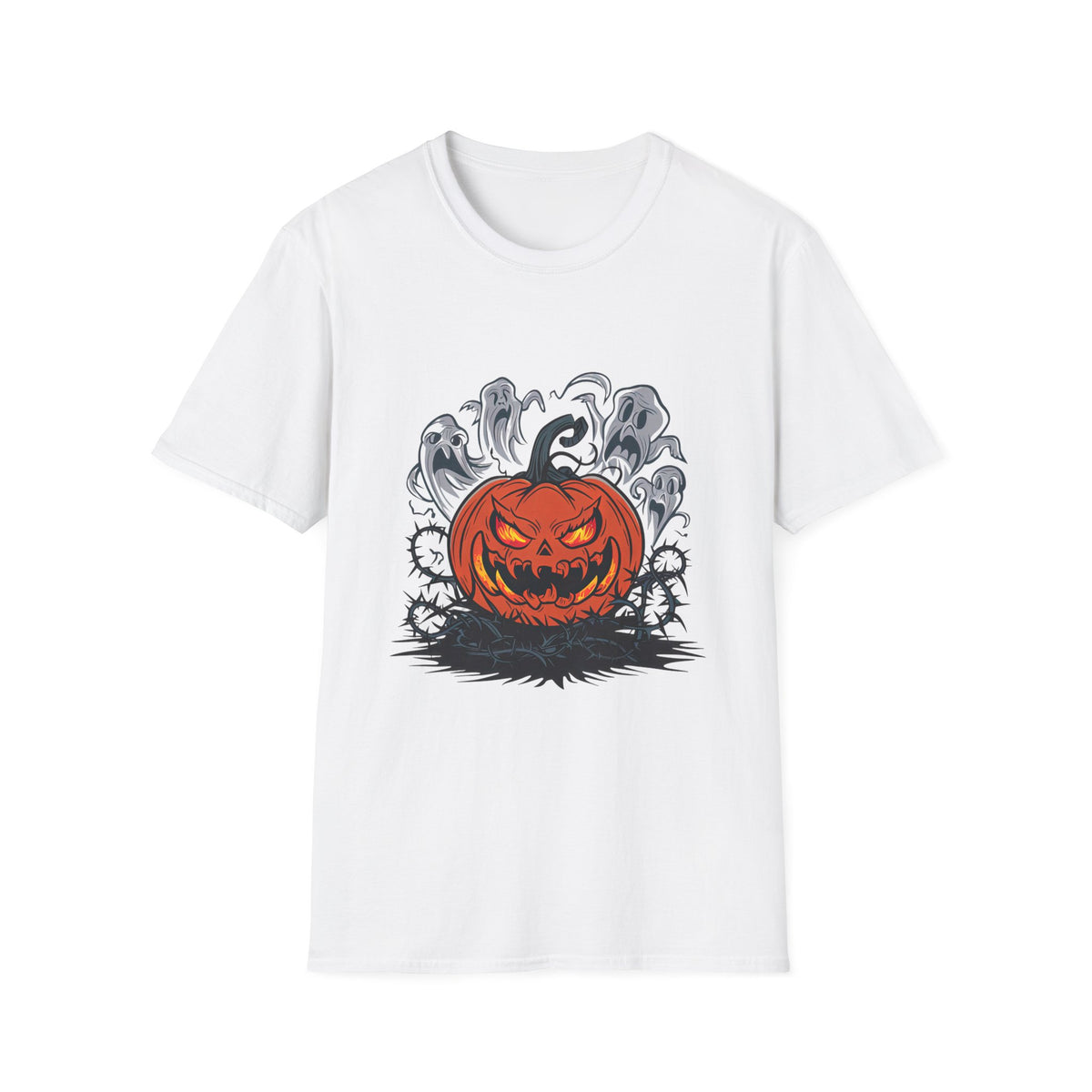 Scary Pumpkin Halloween T-Shirt